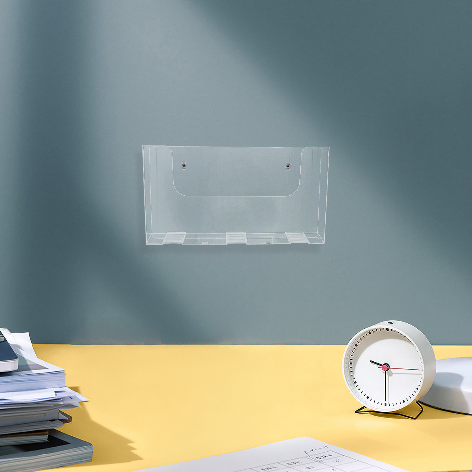 Magazine Holder Rack - 2 Buah Rak Penyimpanan File Akrilik