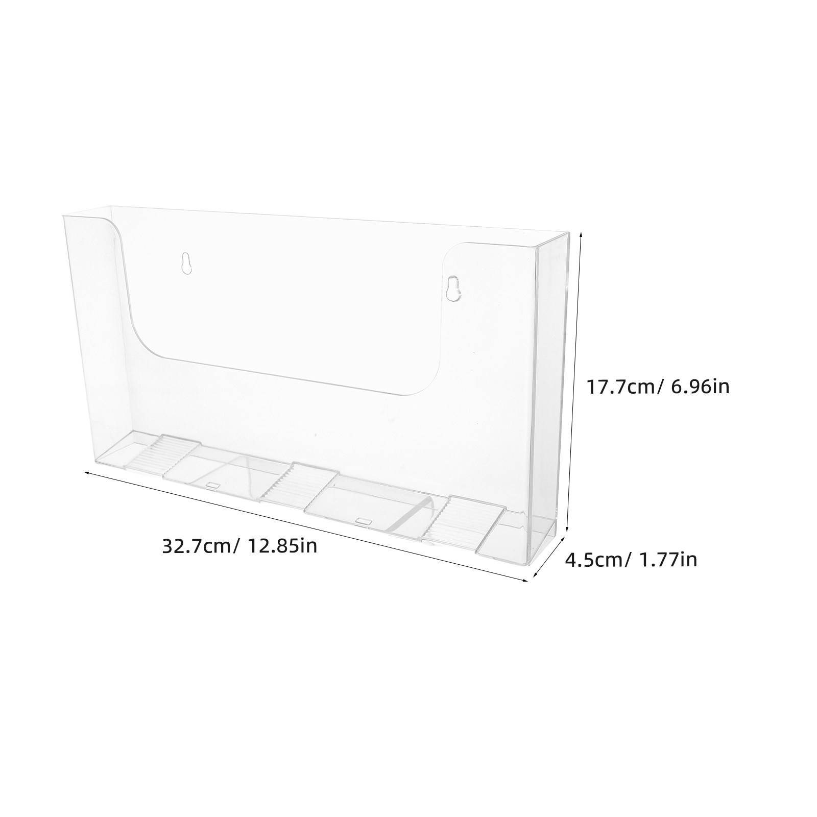 2 Buah Rak File Dinding Akrili - Magazine Holder Rack ulasan dan harga