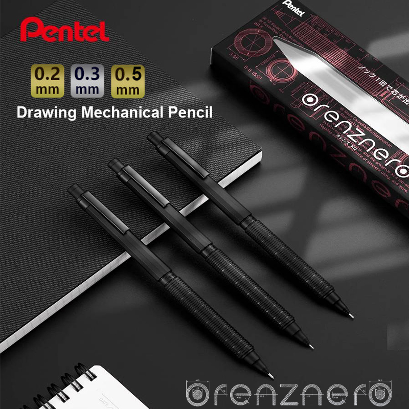 Pensil Profesional Pentel OREN - Pentel Pen Energel ulasan dan harga