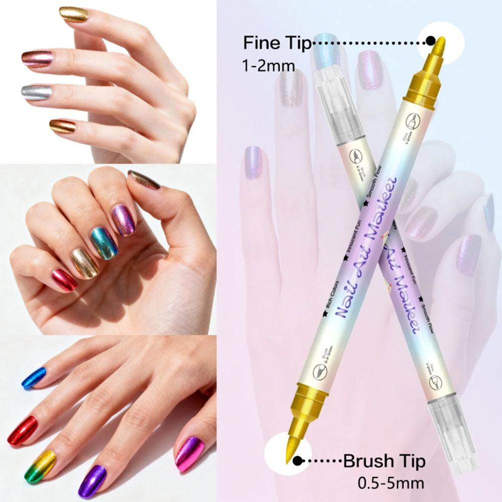 Pena Nail Art Dua Ujung 12/24  - Correction Pen Fine ulasan dan harga