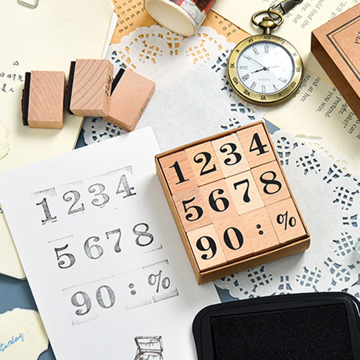 Stempel Tanggal Karet Kayu, 12 - Rubber Date Stamp ulasan dan harga