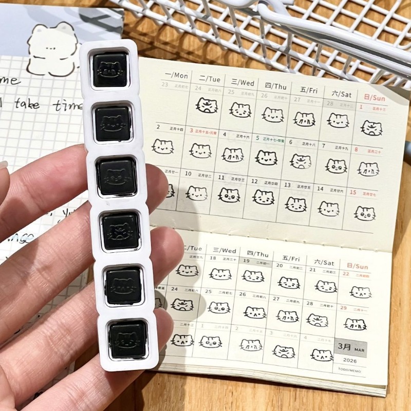 Stempel Kartun Kucing Lucu Dap - Rubber Date Stamp ulasan dan harga